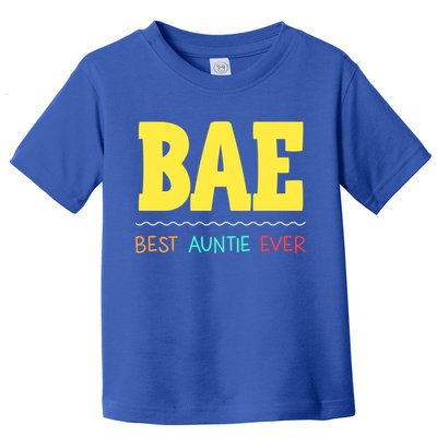 Bae Best Auntie Ever Bae Aunt Best Aunt Funny Auntie Funny Gift Toddler T-Shirt