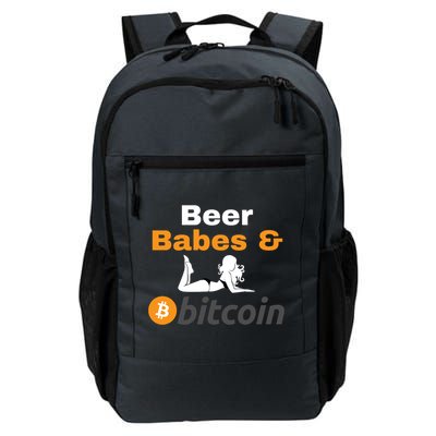 Beer Babes And Bitcoin, Bitcoin Crypto, Funny Bitcoin, Bitcoin Blockchain Daily Commute Backpack