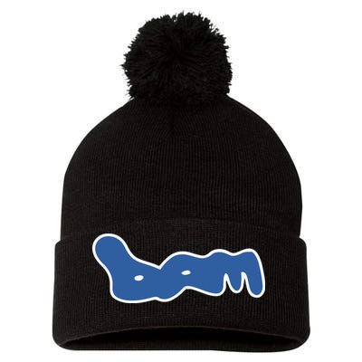 Bam Bust A Move Pom Pom 12in Knit Beanie