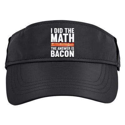 Best Bacon Art For Women Food Pork Meat Bacon Lovers Adult Drive Performance Visor