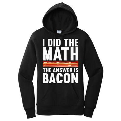 Best Bacon Art For Women Food Pork Meat Bacon Lovers Women's Pullover Hoodie