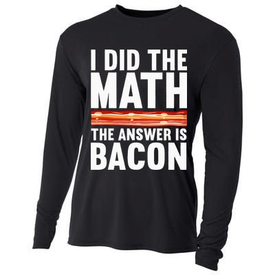 Best Bacon Art For Women Food Pork Meat Bacon Lovers Cooling Performance Long Sleeve Crew