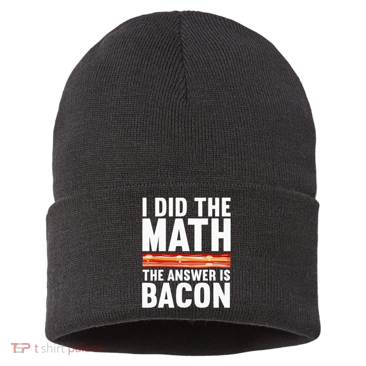 Best Bacon Art For Women Food Pork Meat Bacon Lovers Sustainable Knit Beanie