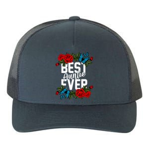 Bae Best Auntie Ever Floral Graphic Aunt Gift Yupoong Adult 5-Panel Trucker Hat