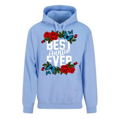 Bae Best Auntie Ever Floral Graphic Aunt Gift Unisex Surf Hoodie