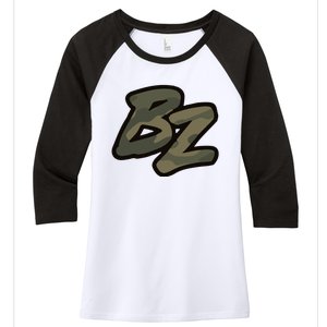 Bz Between A Rock And A Hard Place Women's Tri-Blend 3/4-Sleeve Raglan Shirt