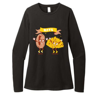 Bffs Bean And Cheese Womens CVC Long Sleeve Shirt