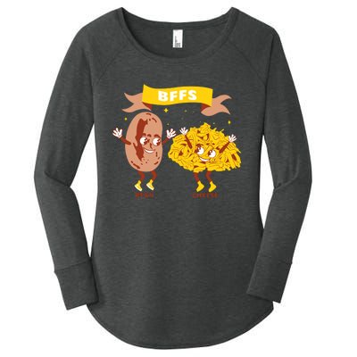 Bffs Bean And Cheese Women's Perfect Tri Tunic Long Sleeve Shirt