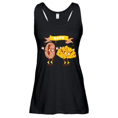 Bffs Bean And Cheese Ladies Essential Flowy Tank