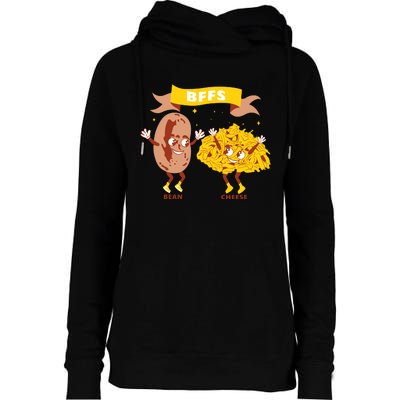 Bffs Bean And Cheese Womens Funnel Neck Pullover Hood