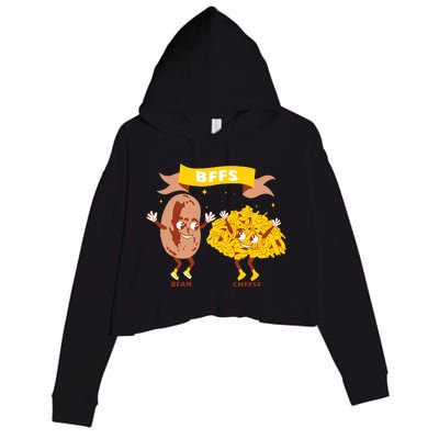 Bffs Bean And Cheese Crop Fleece Hoodie