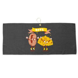 Bffs Bean And Cheese Large Microfiber Waffle Golf Towel