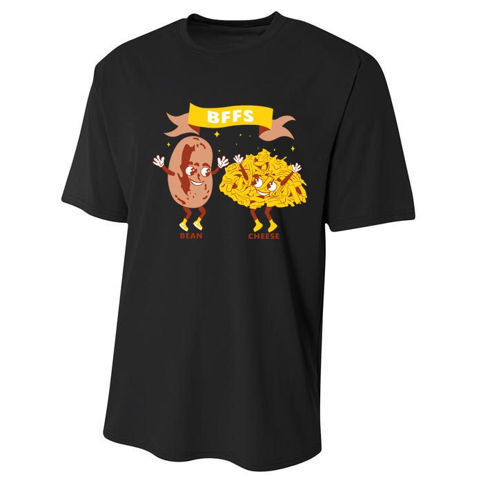 Bffs Bean And Cheese Performance Sprint T-Shirt