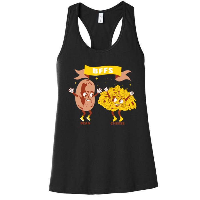 Bffs Bean And Cheese Women's Racerback Tank