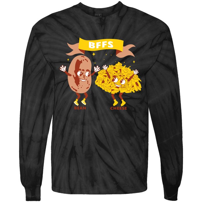 Bffs Bean And Cheese Tie-Dye Long Sleeve Shirt