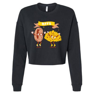 Bffs Bean And Cheese Cropped Pullover Crew