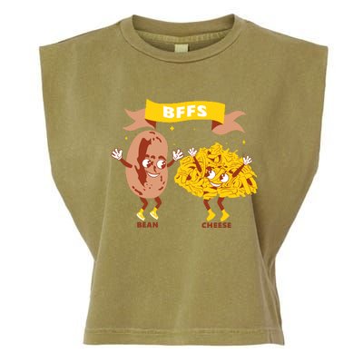 Bffs Bean And Cheese Garment-Dyed Women's Muscle Tee