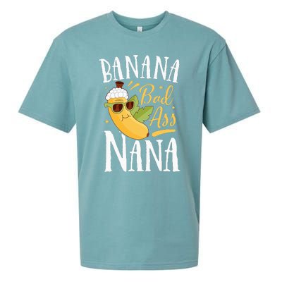 Banana Bad Ass Nana Grandma Grandmother Funny Mother's Day  Sueded Cloud Jersey T-Shirt