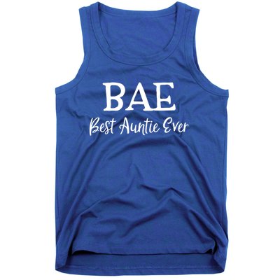 Bae Best Auntie Ever Mothers Day Christmas Aunt Gift Tank Top