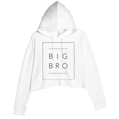 Big Brother Announcement Promoted To Big Bro Crop Fleece Hoodie