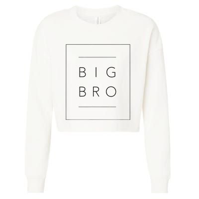 Big Brother Announcement Promoted To Big Bro Cropped Pullover Crew