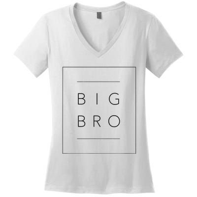 Big Brother Announcement Promoted To Big Bro Women's V-Neck T-Shirt