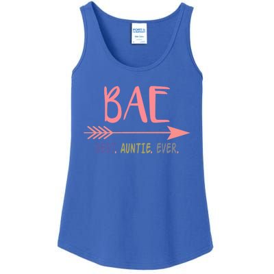 Bae Best Auntie Ever Meaningful Gift Gift For Best Aunt Ever Ladies Essential Tank