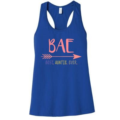 Bae Best Auntie Ever Meaningful Gift Gift For Best Aunt Ever Women's Racerback Tank