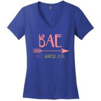 Bae Best Auntie Ever Meaningful Gift Gift For Best Aunt Ever Women's V-Neck T-Shirt