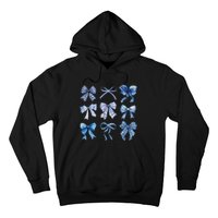 Blue Bow And Ribbon Cute Graphic For Women Hoodie