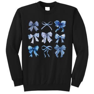 Blue Bow And Ribbon Cute Graphic For Women Sweatshirt