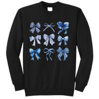 Blue Bow And Ribbon Cute Graphic For Women Sweatshirt