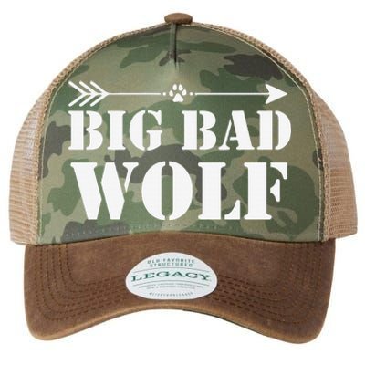 Big Bad and Wolf Funny Wolves Werewolf Cool Dog Gift Legacy Tie Dye Trucker Hat