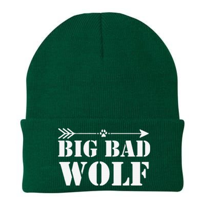 Big Bad and Wolf Funny Wolves Werewolf Cool Dog Gift Knit Cap Winter Beanie