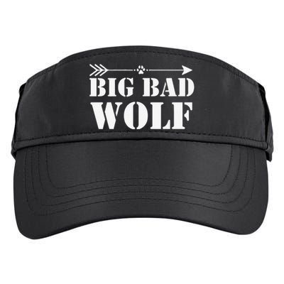 Big Bad and Wolf Funny Wolves Werewolf Cool Dog Gift Adult Drive Performance Visor