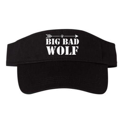 Big Bad and Wolf Funny Wolves Werewolf Cool Dog Gift Valucap Bio-Washed Visor