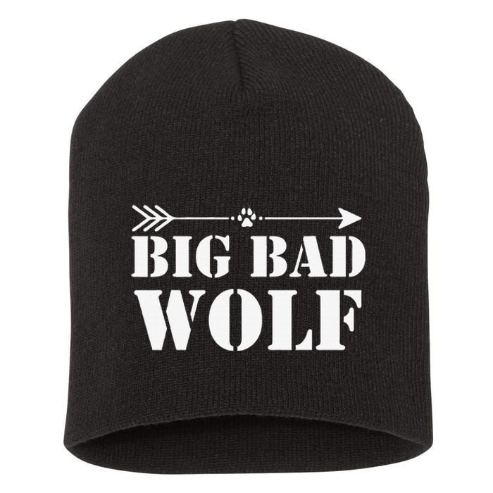 Big Bad and Wolf Funny Wolves Werewolf Cool Dog Gift Short Acrylic Beanie