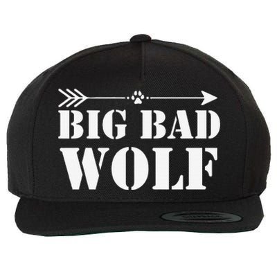 Big Bad and Wolf Funny Wolves Werewolf Cool Dog Gift Wool Snapback Cap