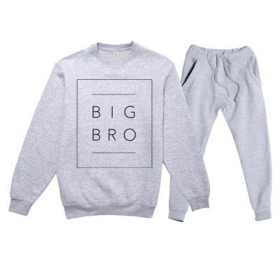 Big Brother Announcement Promoted To Big Bro Premium Crewneck Sweatsuit Set