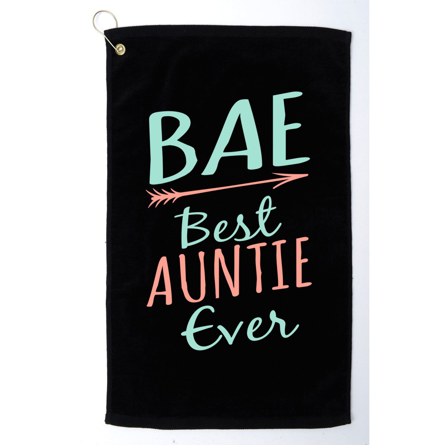 Bae Best Auntie Ever Cool Gift Cute Aunt Gift Golf Towel