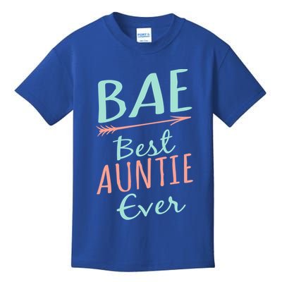 Bae Best Auntie Ever Cool Gift Cute Aunt Gift Kids T-Shirt