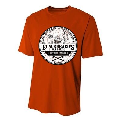 BlackbeardS Bar And Grill Performance Sprint T-Shirt