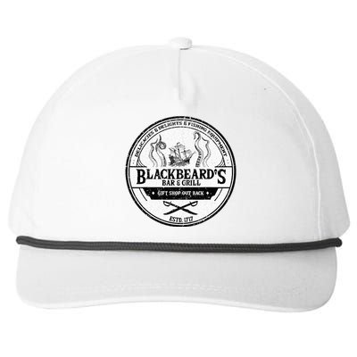 BlackbeardS Bar And Grill Snapback Five-Panel Rope Hat