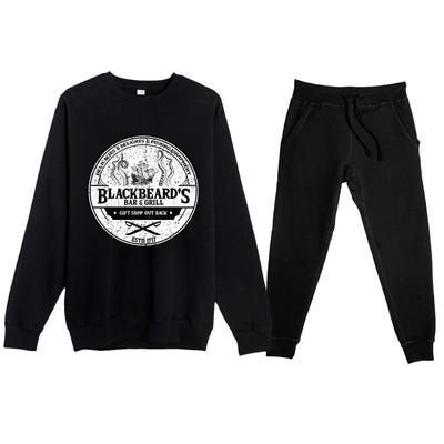 BlackbeardS Bar And Grill Premium Crewneck Sweatsuit Set