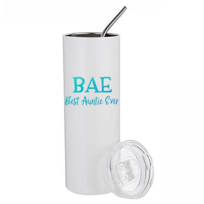 Bae Best Auntie Ever Aunt Christmas Mothers Day Gift Stainless Steel Tumbler