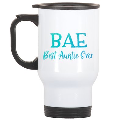 Bae Best Auntie Ever Aunt Christmas Mothers Day Gift Stainless Steel Travel Mug