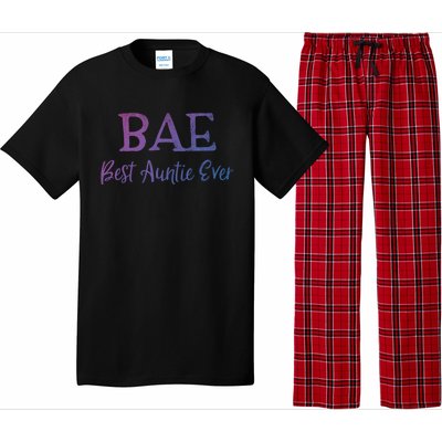 Bae Best Auntie Ever Aunt Christmas Mothers Day Gift Pajama Set