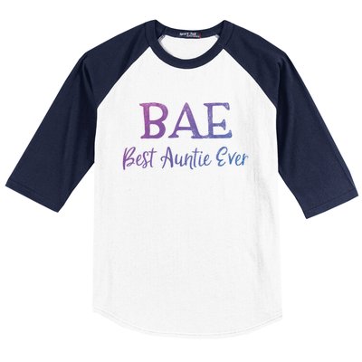 Bae Best Auntie Ever Aunt Christmas Mothers Day Gift Baseball Sleeve Shirt