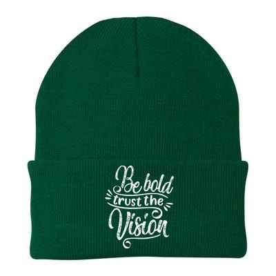 Be Bold And Trust The Vision Motivational Knit Cap Winter Beanie