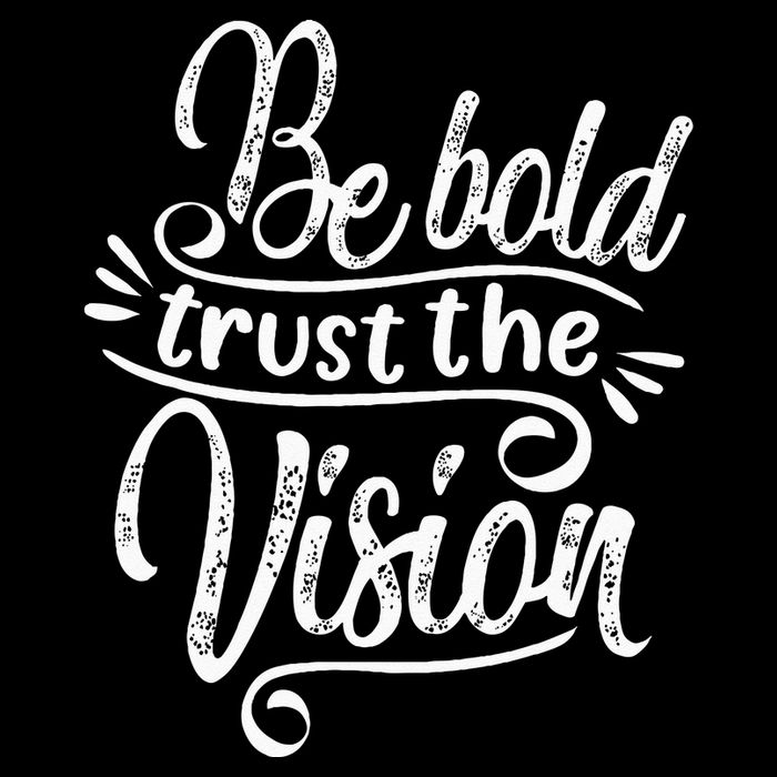 Be Bold And Trust The Vision Motivational Drawstring Bag